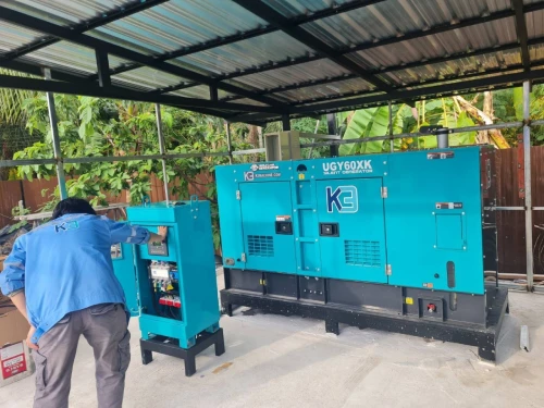 ติดตั้งเครื่องกำเนิดไฟฟ้า ติดตั้งเครื่องปั่นไฟ 60KVA + ATS250A | เครื่องปั่นไฟ ร้านอาหาร