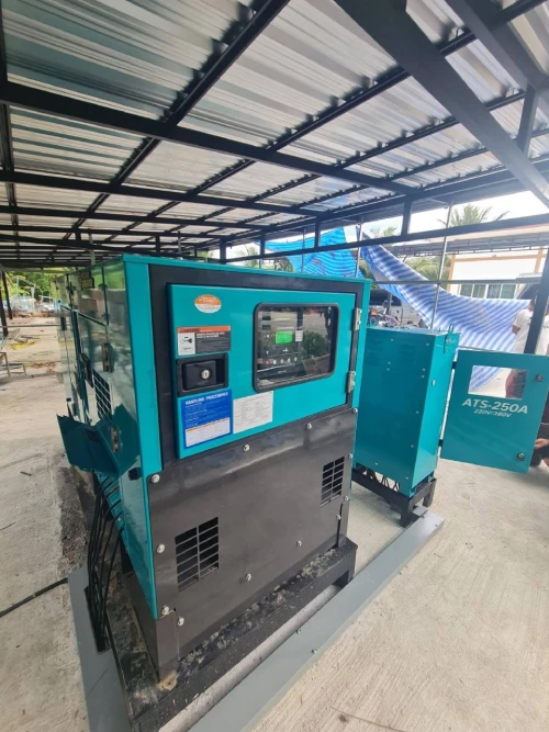 ติดตั้งเครื่องปั่นไฟ 60KVA + ATS250A | เครื่องปั่นไฟ ร้านอาหาร