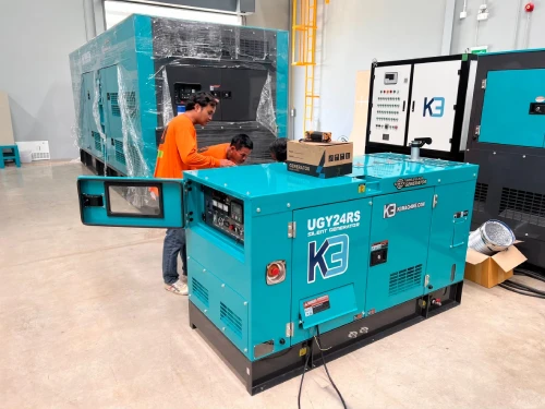 ติดตั้งเครื่องปั่นไฟ 25KVA | เครื่องปั่นไฟ ไซต์งานก่อสร้าง