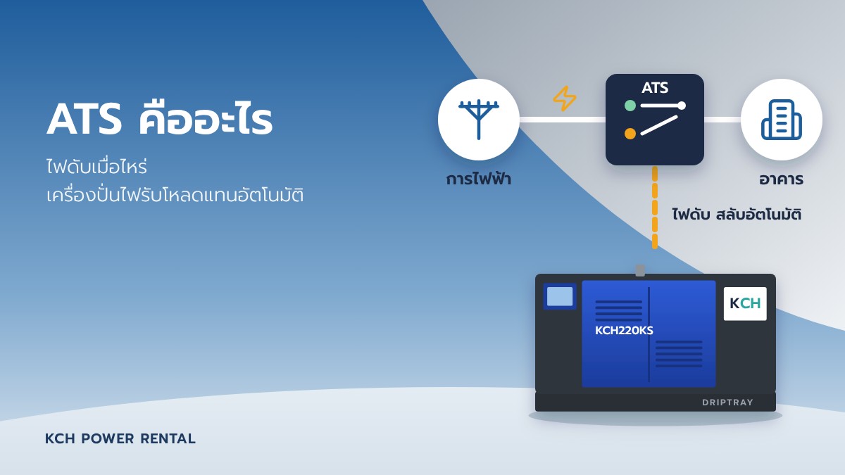 แผนผัง ATS สลับไฟจากการไฟฟ้าไปเครื่องปั่นไฟอัตโนมัติเมื่อไฟดับ